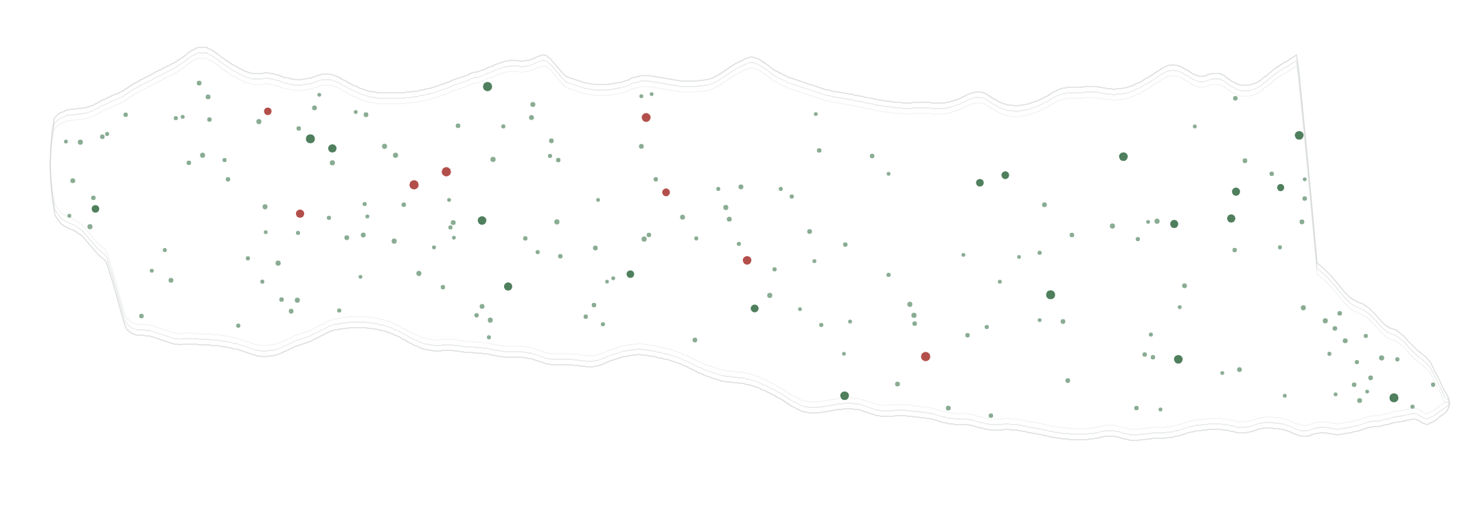 Current source-brief coverage view of 195 wells in one asset, including wells in deep review and qualified for action review